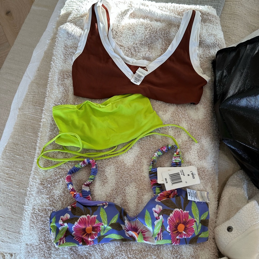 L space swim tops